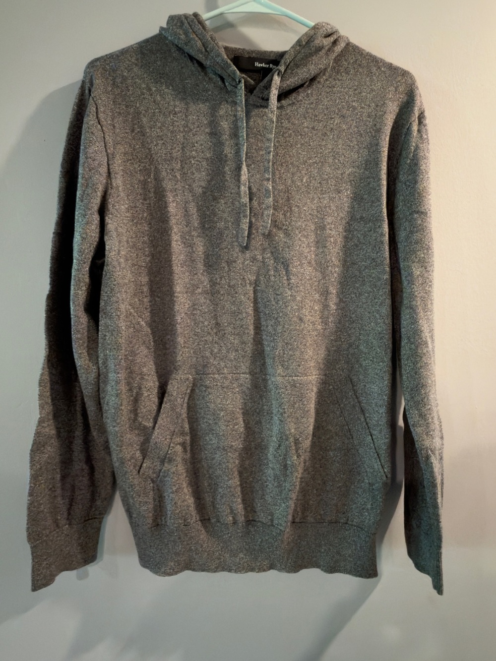 Heather Gray Hooded Pullover Sweatshirt